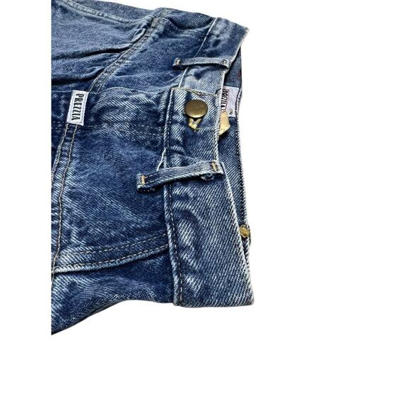 Vintage 90s Prezzia High Waisted Acid Wash Denim Mom Jeans‎ - Retro - 7 Juniors - Picture 9 of 10